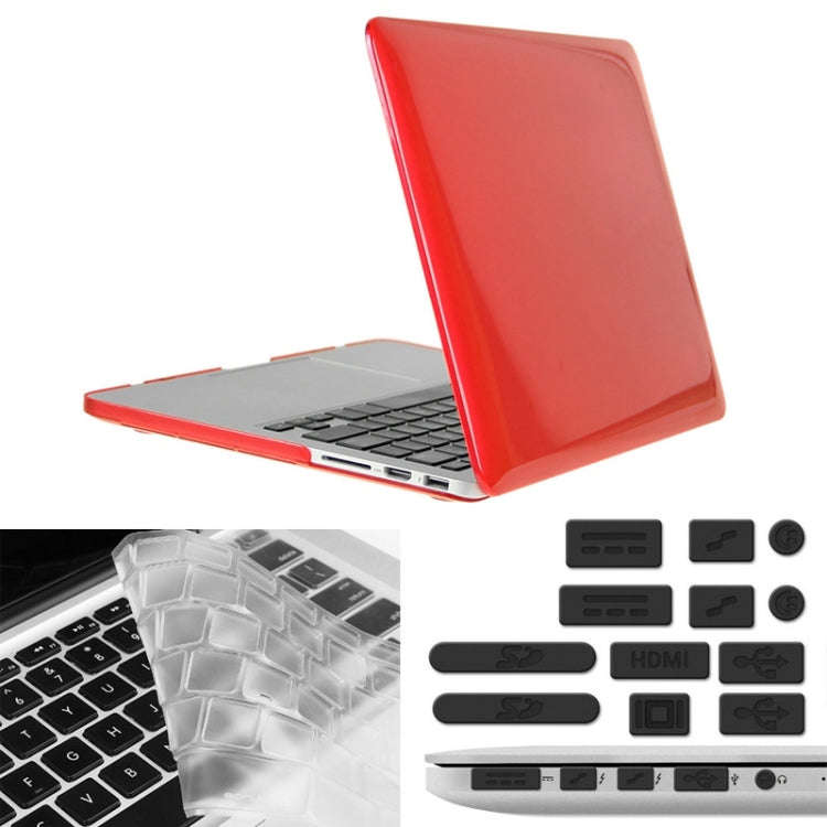 ENKAY for Macbook Pro Retina 15.4 inch (US Version) / A1398 Hat-Prince 3 in 1 Crystal Hard Shell ...
