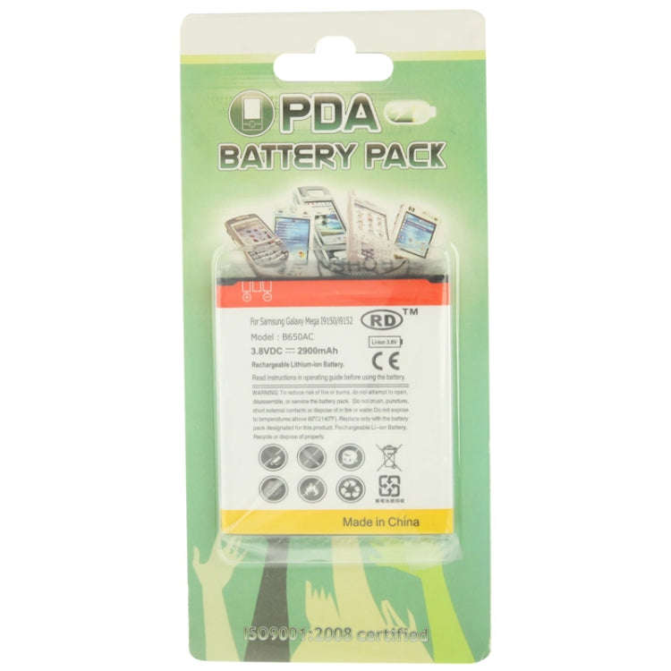 B650AC 2900mAh Replacement Battery for Galaxy Mega 5.8 / i9150 / i9152(Black), 2900mAh