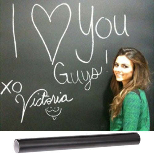 PVC Matte Blackboard Wallpaper / Graffiti Board Blackboard Wallpaper Wall Sticker, Size: 200(L) x...