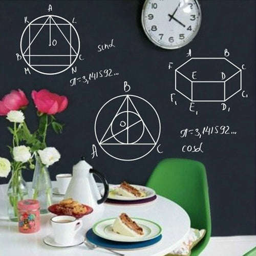 PVC Matte Blackboard Wallpaper / Graffiti Board Blackboard Wallpaper Wall Sticker, Size: 200(L) x...