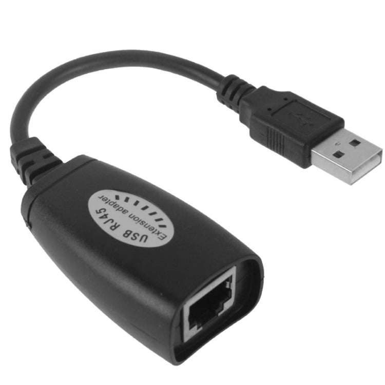 USB 2.0 CAT5 / CAT5E / CAT6 RJ45 to 4 USB Ethernet Extender LAN Extension Cable Repeater Adapter,...