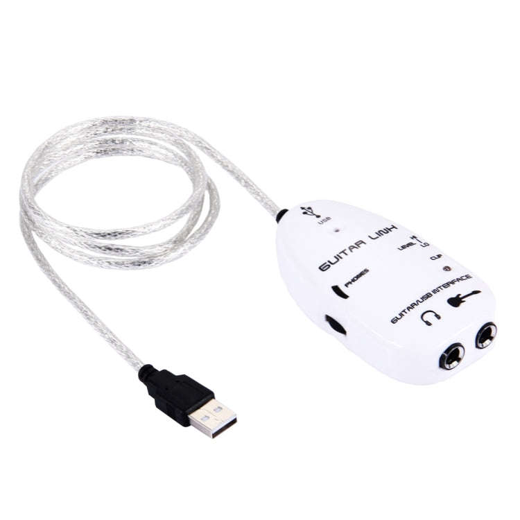 USB Interface Guitar Link Cable PC / MAC Recording, USB Interface Guitar Link Cable (Black), USB ...