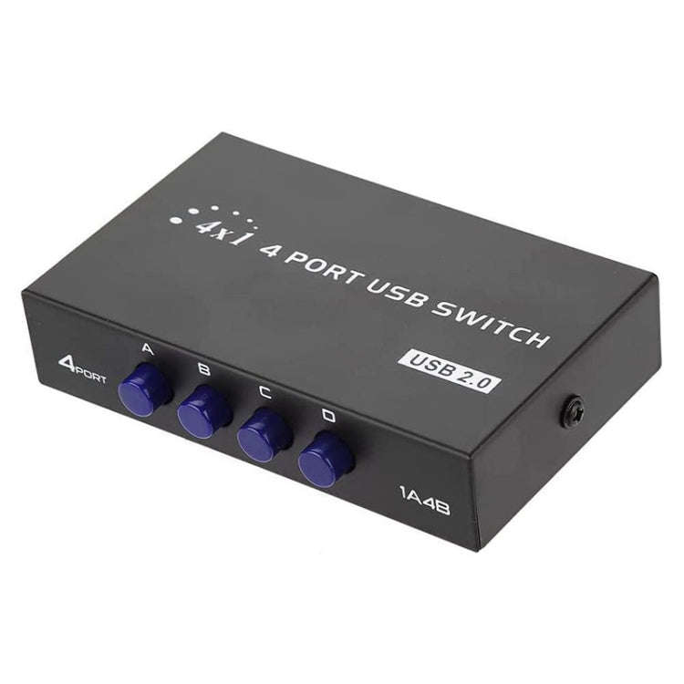FENGJIE FJ-IA4B-C 4 Ports High Speed USB 2.0 Key-Press Switcher Share Switch Box for PC Computer ...