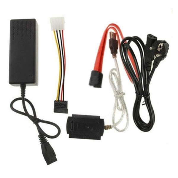 USB 2.0 to IDE & SATA Cable Cable Length: approx 55cm, USB 2.0 to IDE & SATA (EU Plug), USB 2.0 t...