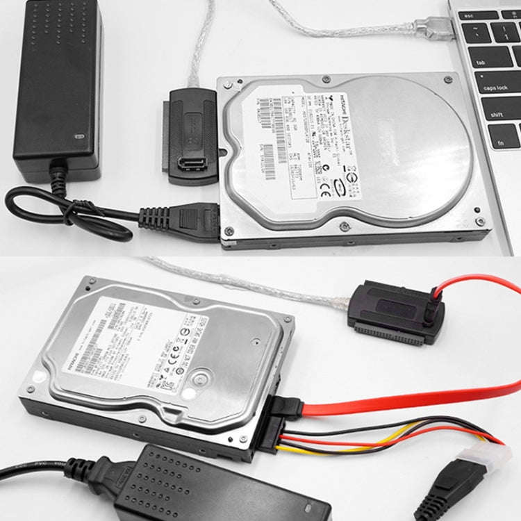 USB 2.0 to IDE & SATA Cable Cable Length: approx 55cm, USB 2.0 to IDE & SATA (EU Plug), USB 2.0 t...