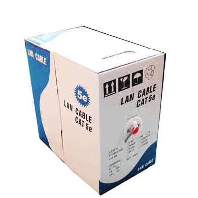 Lan Cable (CAT5E Data cable) Length: 305M, CAT5E CCA, Diameter: 0.35mm, CAT5E CCA, Diameter: 0.38...
