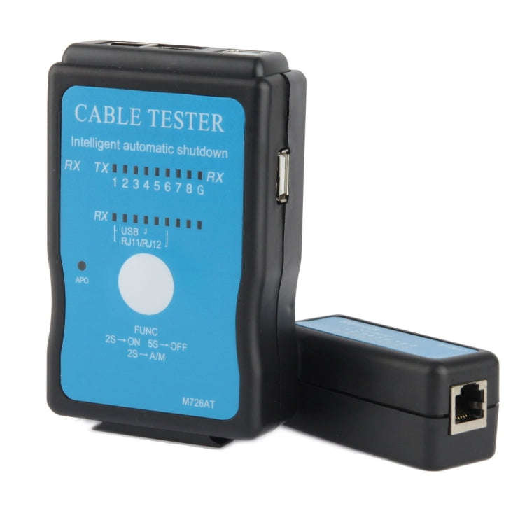 USB Cable, RJ45 and RJ11 Multifunction Network Cable Tester , RJ45/RJ11 Blue