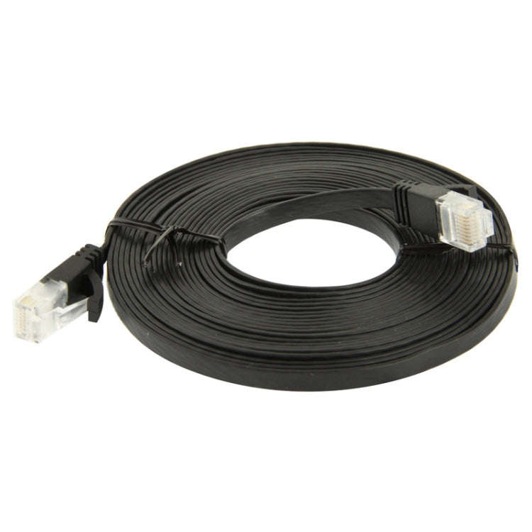 5m CAT6 Ultra-thin Flat Ethernet Network LAN Cable, 5m Black