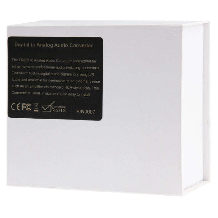 Digital to Analog Audio Converter , Spdif+Coaial to 2RCA--