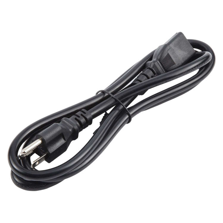 Universal US 3 Prong AC Power Cords for Desktop Computer Printer Monitor Plug, Length:1.5m, 1.5m