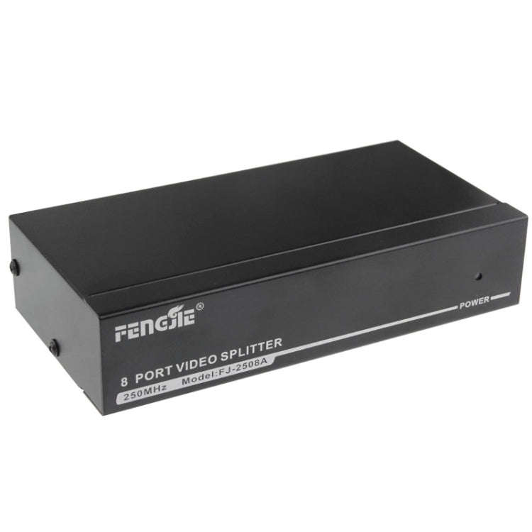 FJ-2508A 8 Port VGA Video Splitter High Resolution 1920 x 1440 Support 250MHz Video Bandwidth, 8 ...