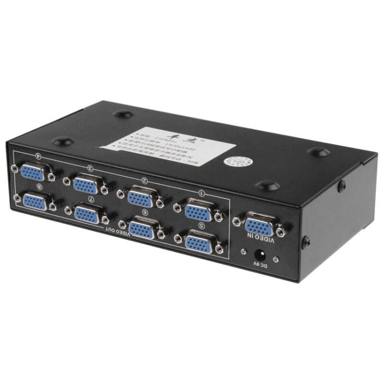 FJ-2508A 8 Port VGA Video Splitter High Resolution 1920 x 1440 Support 250MHz Video Bandwidth, 8 ...