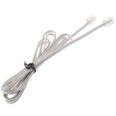 4 Core RJ11 to RJ11 Telephone cable, Length: 1.5m, Length: 1.5m