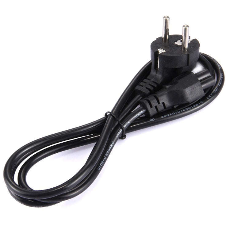 1.5m 3 Prong Style EU Notebook Power Cord, EU Plug, Length:1.5m