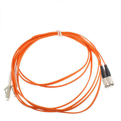 LC-FC Dual-Core Multi Mode Fiber Optic Jumper,Length: 3m, Dual-Core Multi Mode