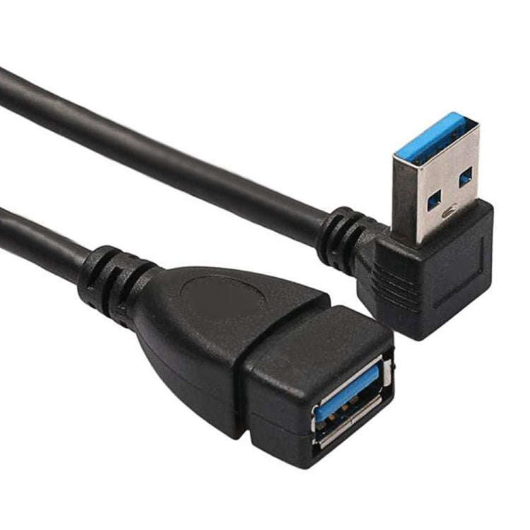 USB 3.0 Down Angle 90 degree  Extension Cable Male to Female Adapter Cord, Length: 15cm, Down Ang...