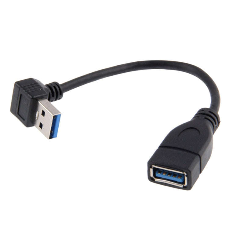 USB 3.0 Down Angle 90 degree  Extension Cable Male to Female Adapter Cord, Length: 15cm, Down Ang...