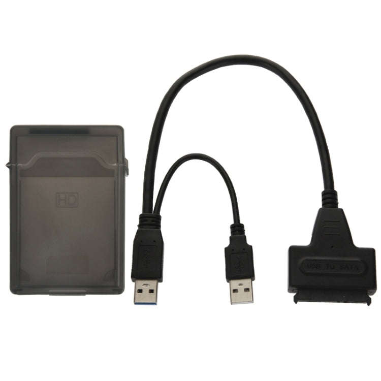 USB 2.0 / USB 3.0 To SATA Cable with 2.5 inch HDD Protection Box, Support up to 4TB Speed, USB 3....