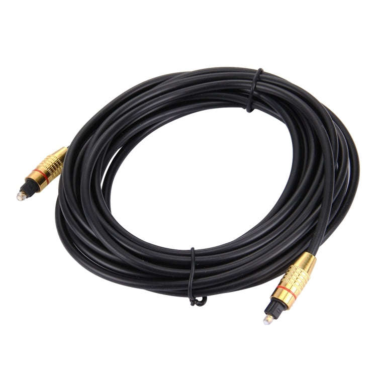 Digital Audio Optical Fiber Toslink Cable, Cable Length: 5m, OD: 5.0mm, 5m