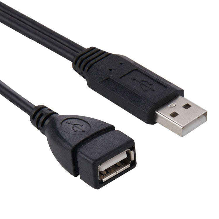 USB 2.0 Male to 2 Dual USB Female Jack Adapter Cable for Computer / Laptop, Length: About 30cm, U...