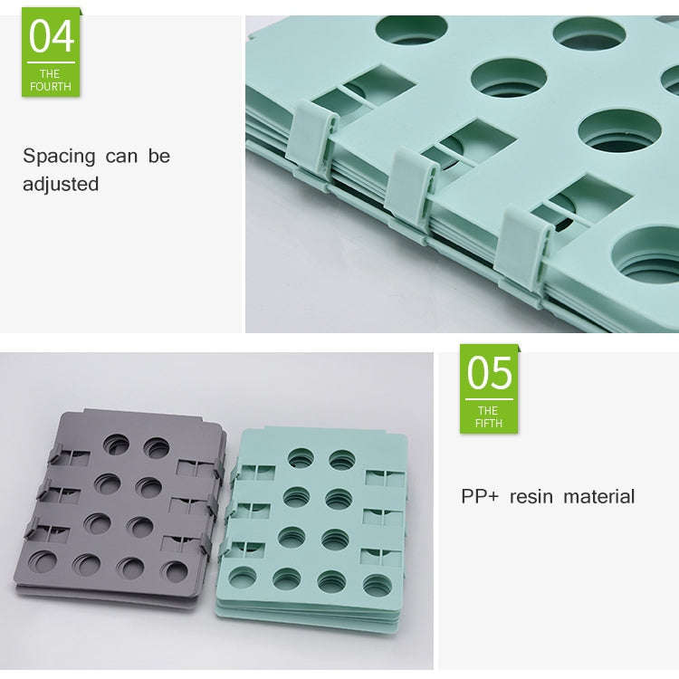 Durable Plastic Laundry Storage Fold Unique Clothing Shelves Stacked Board Organizer Tools, Rando...