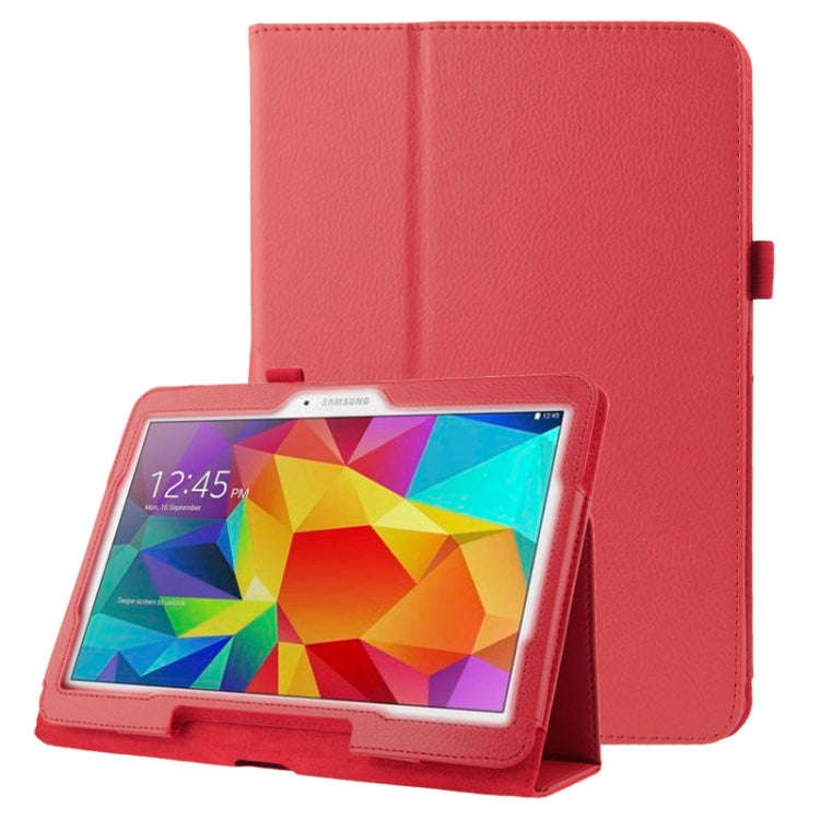 Litchi Texture Flip Leather Case with Holder for Galaxy Tab 4 10.1 / T530