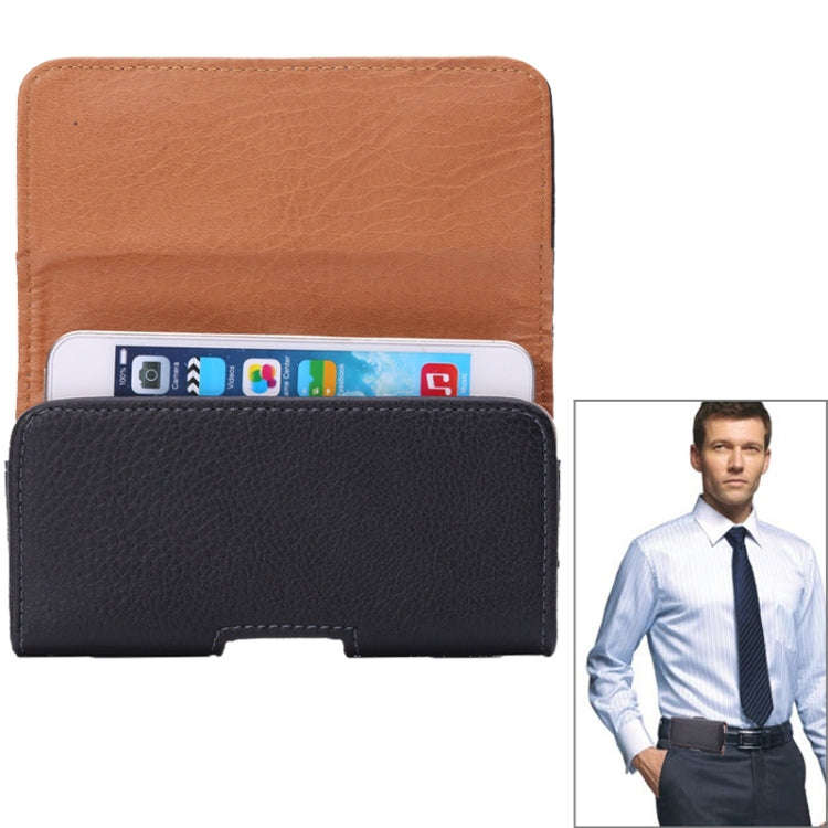 Litchi Texture Universal Horizontal Style Waist Bag for iPhone 6 / Galaxy S4 / i9500