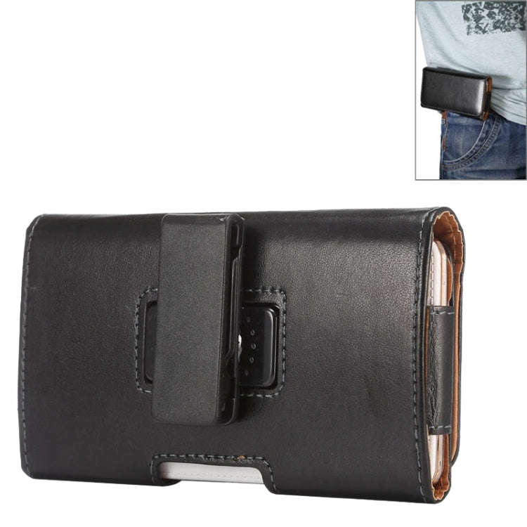 5.5 inch Sheepskin Texture Universal Rotatable Horizontal Style Leather Case with Belt Hole for G...