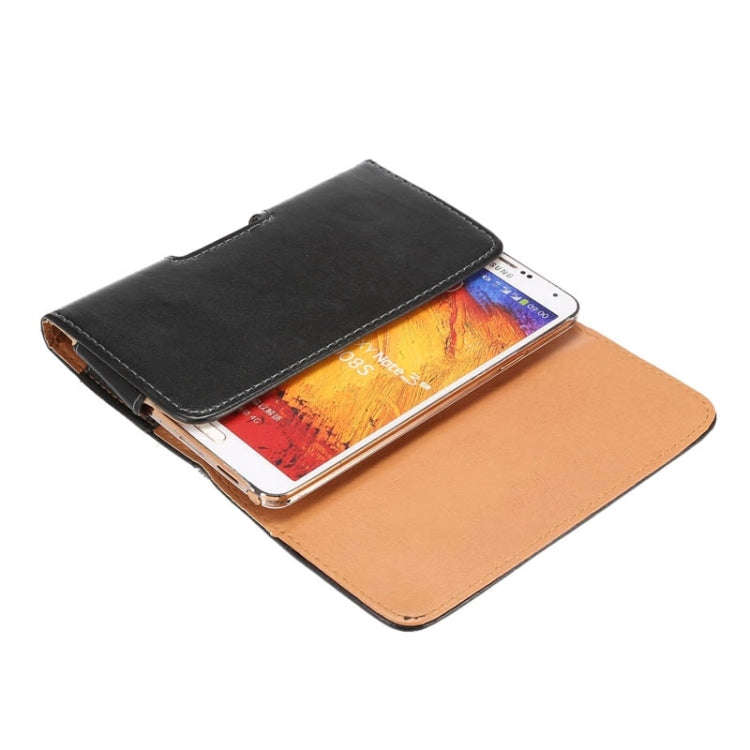5.5 inch Sheepskin Texture Universal Rotatable Horizontal Style Leather Case with Belt Hole for G...