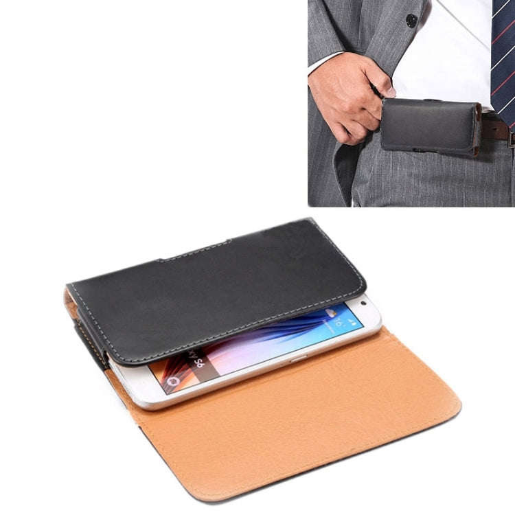For iPhone X  & Galaxy S6 / G920 Crazy Horse Texture Vertical Flip Leather Case / Waist Bag with ...