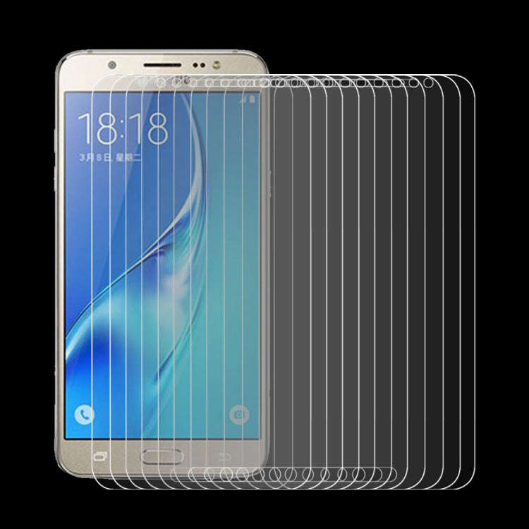 50 PCS HAWEEL 0.26mm 9H+ Surface Hardness 2.5D Explosion-proof Tempered Glass Film for Galaxy J7 ...
