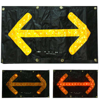 30 LED Car Safety Hazard Traffic Two-way Arrow Direction with Key Indicator Switch Signal Sign, Y...
