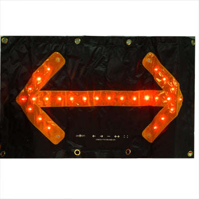 30 LED Car Safety Hazard Traffic Two-way Arrow Direction with Key Indicator Switch Signal Sign, Y...