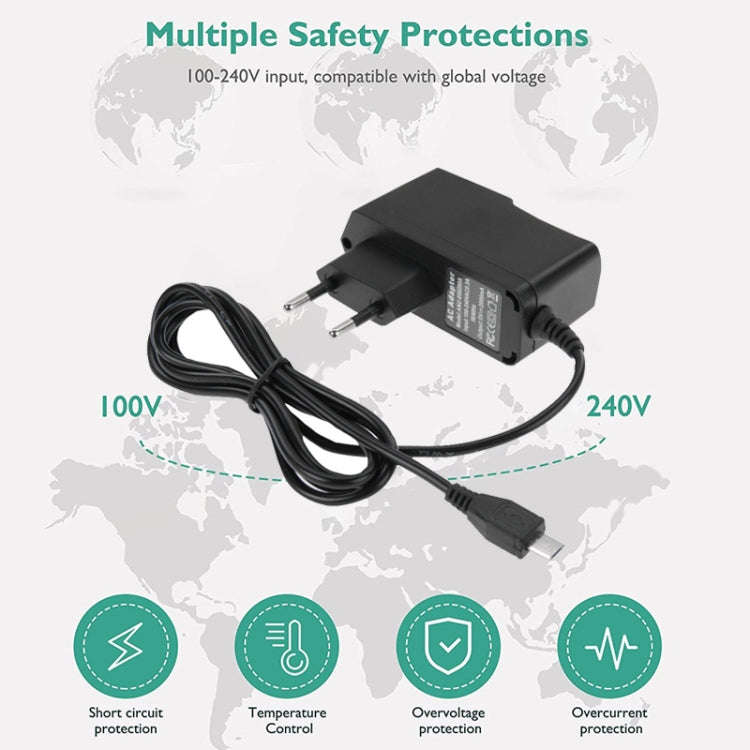 Micro USB Charger for Tablet PC / Mobile Phone, Output: DC 5V / 2A ,EU Plug, 5V 2A Micro USB EU Plug
