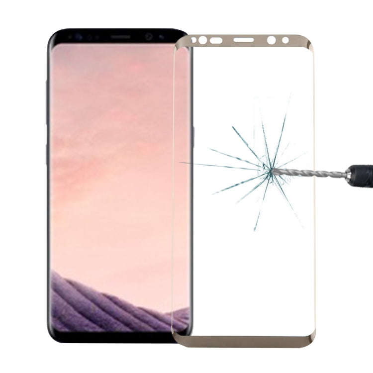 For Galaxy S8 / G950 0.3mm 9H Surface Hardness 3D Curved Silk-screen Full Screen Tempered Glass S...