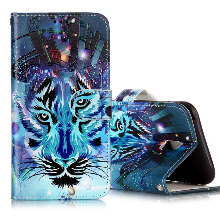 For Galaxy J3 (2017) (EU Version) Gloss Oil Embossed Horizontal Flip Leather Case with Holder & C...
