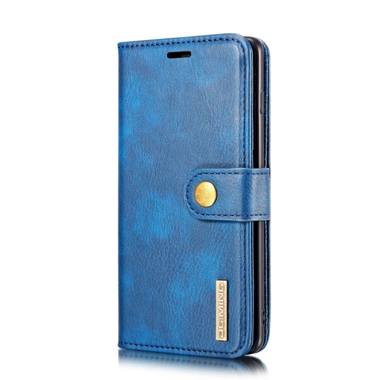 DG.MING Crazy Horse Texture Flip Detachable Magnetic Leather Case for Samsung Galaxy S10 Plus, wi...
