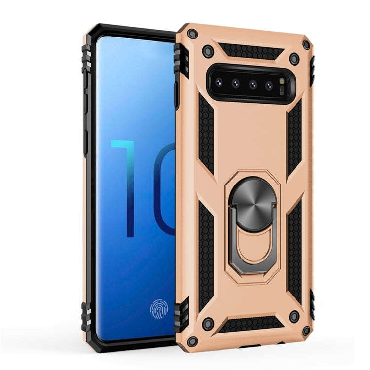 Sergeant Armor Shockproof TPU + PC Protective Case for Galaxy S10, with 360 Degree Rotation Holde...