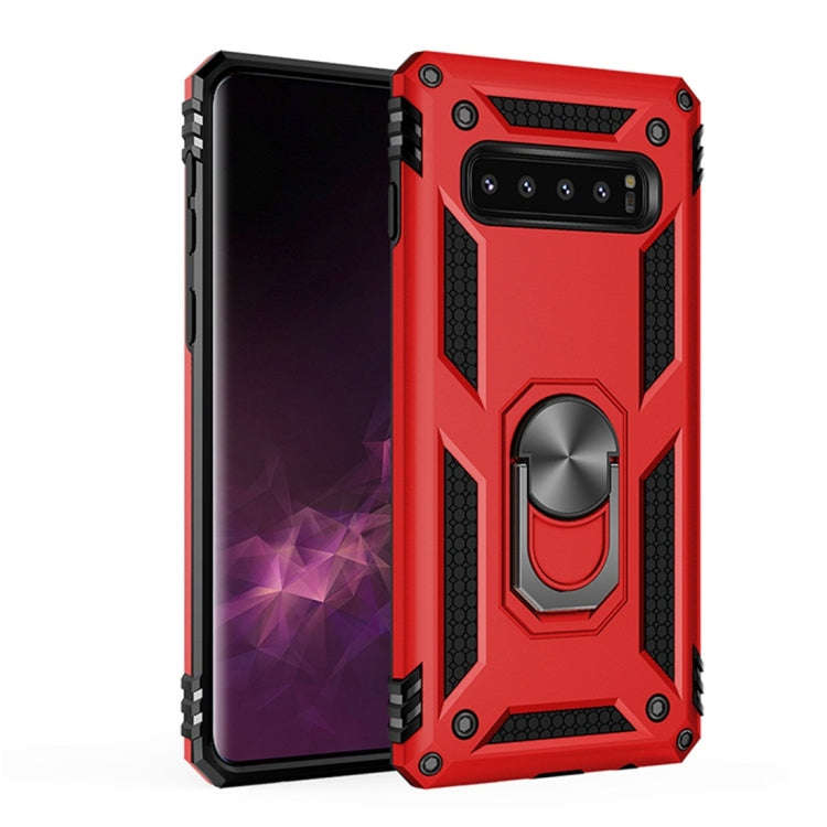 Sergeant Armor Shockproof TPU + PC Protective Case for Galaxy S10 Plus, with 360 Degree Rotation ...