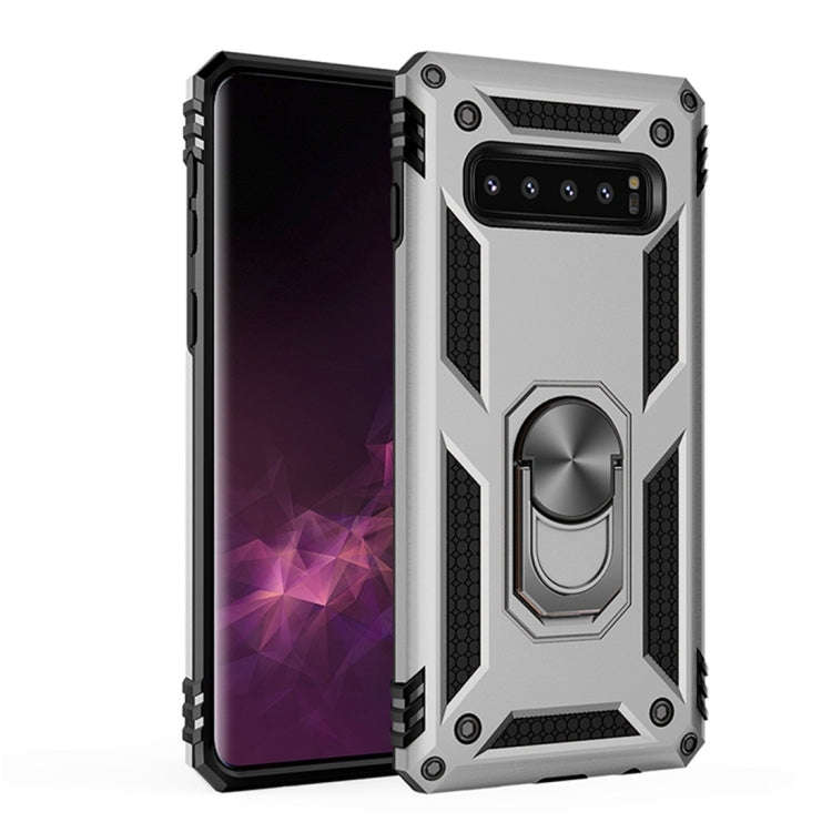 Sergeant Armor Shockproof TPU + PC Protective Case for Galaxy S10 Plus, with 360 Degree Rotation ...