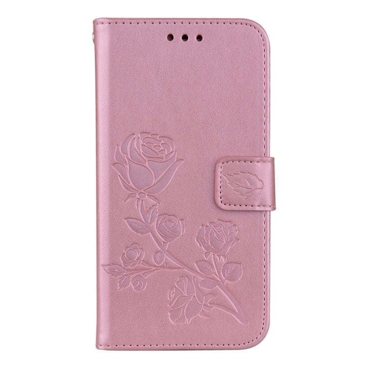 For Galaxy J3 (2017) / J330 (EU Version) Roses Pressed Flower Pattern Horizontal Flip Leather Cas...