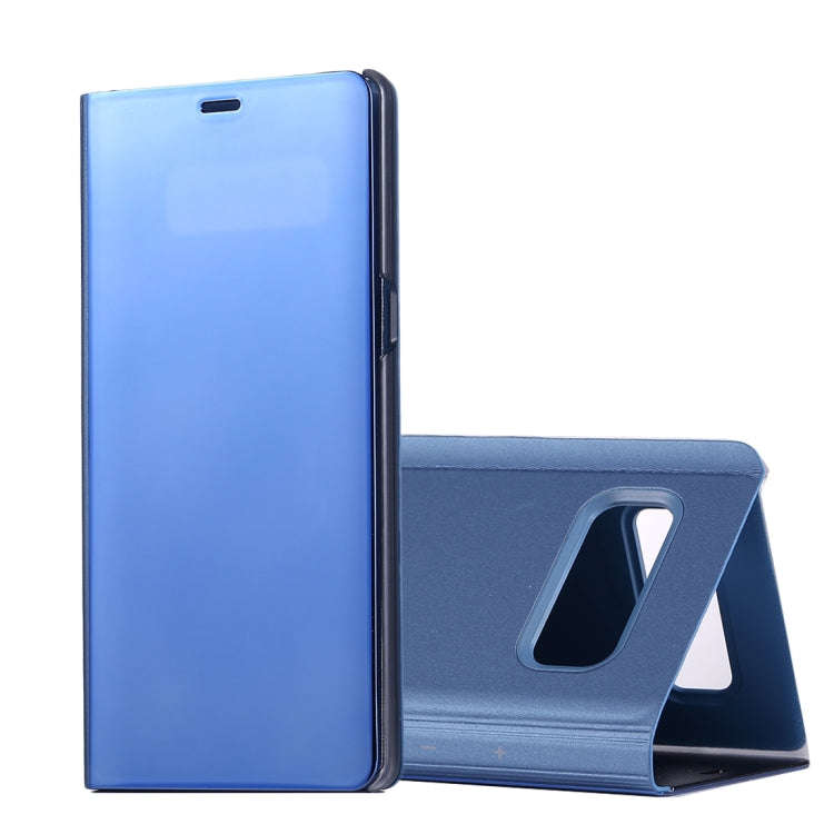 For Galaxy Note 8 Electroplating Mirror Horizontal Flip Leather Case with Sleep / Wake-up & Holde...