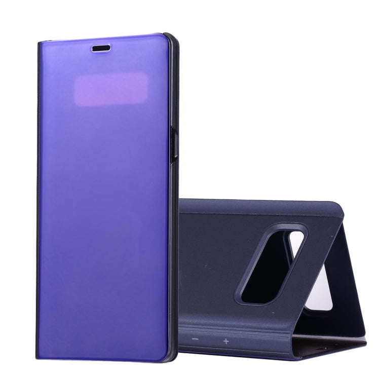 For Galaxy Note 8 Electroplating Mirror Horizontal Flip Leather Case with Sleep / Wake-up & Holde...
