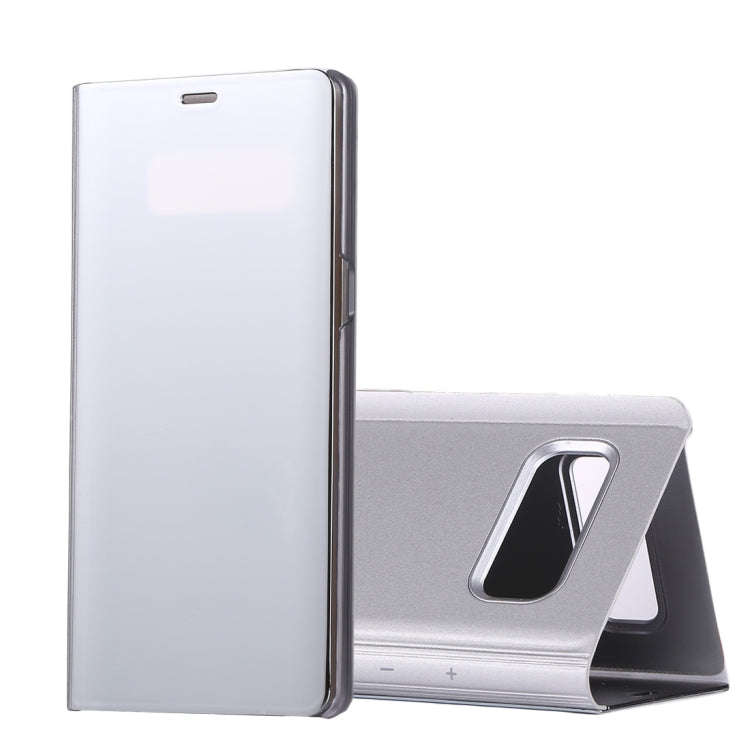 For Galaxy Note 8 Electroplating Mirror Horizontal Flip Leather Case with Sleep / Wake-up & Holde...