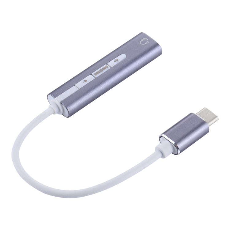 Aluminum Shell 3.5mm Jack External USB-C / Type-C Sound Card HIFI Magic Voice 7.1 Channel Convert...