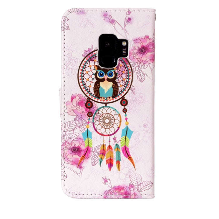 For Galaxy S9 Gloss Oil Embossed Wolf Pattern Horizontal Flip Leather Case with Holder & Card Slo...