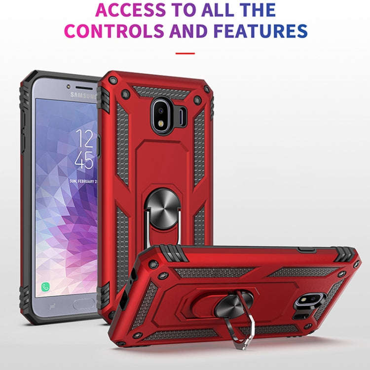 Sergeant Armor Shockproof TPU + PC Protective Case for Galaxy J4 2018, with 360 Degree Rotation H...