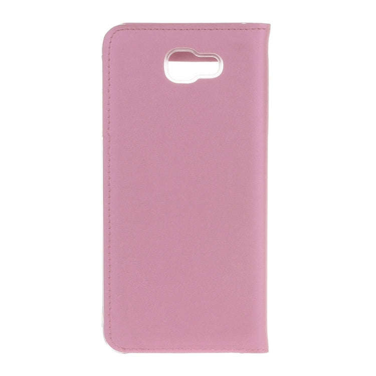 For Galaxy J5 (2017) (US Version) Litchi Texture Horizontal Flip Leather Case with Call Display ID