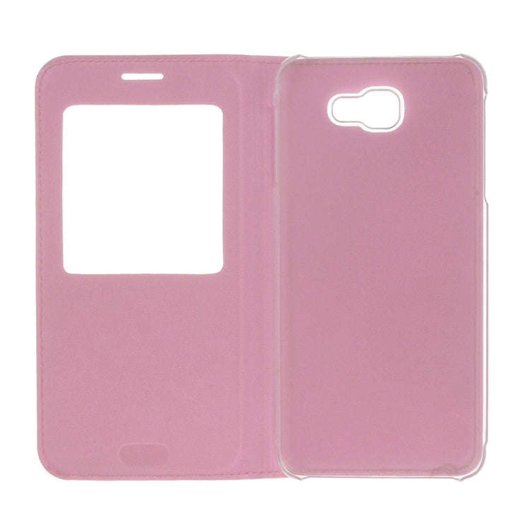 For Galaxy J5 (2017) (US Version) Litchi Texture Horizontal Flip Leather Case with Call Display ID