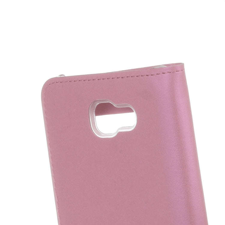 For Galaxy J5 (2017) (US Version) Litchi Texture Horizontal Flip Leather Case with Call Display ID
